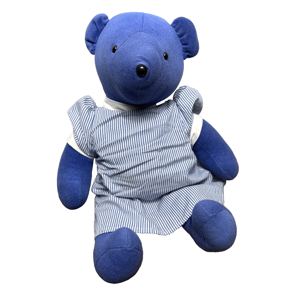 Clara Bearton North American Bear Co. Blue Stuffed Plush Teddy 1979 Clara Barton